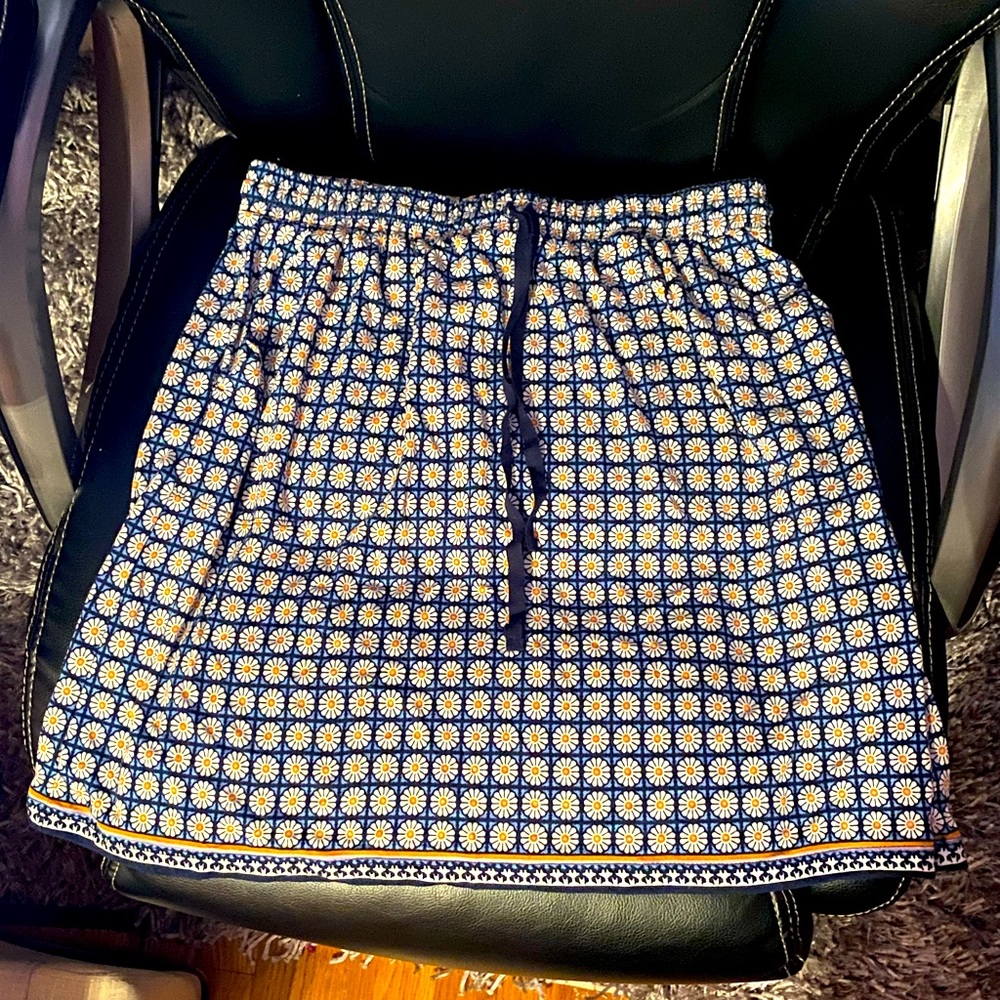 Max Studio Flower Print Skirt